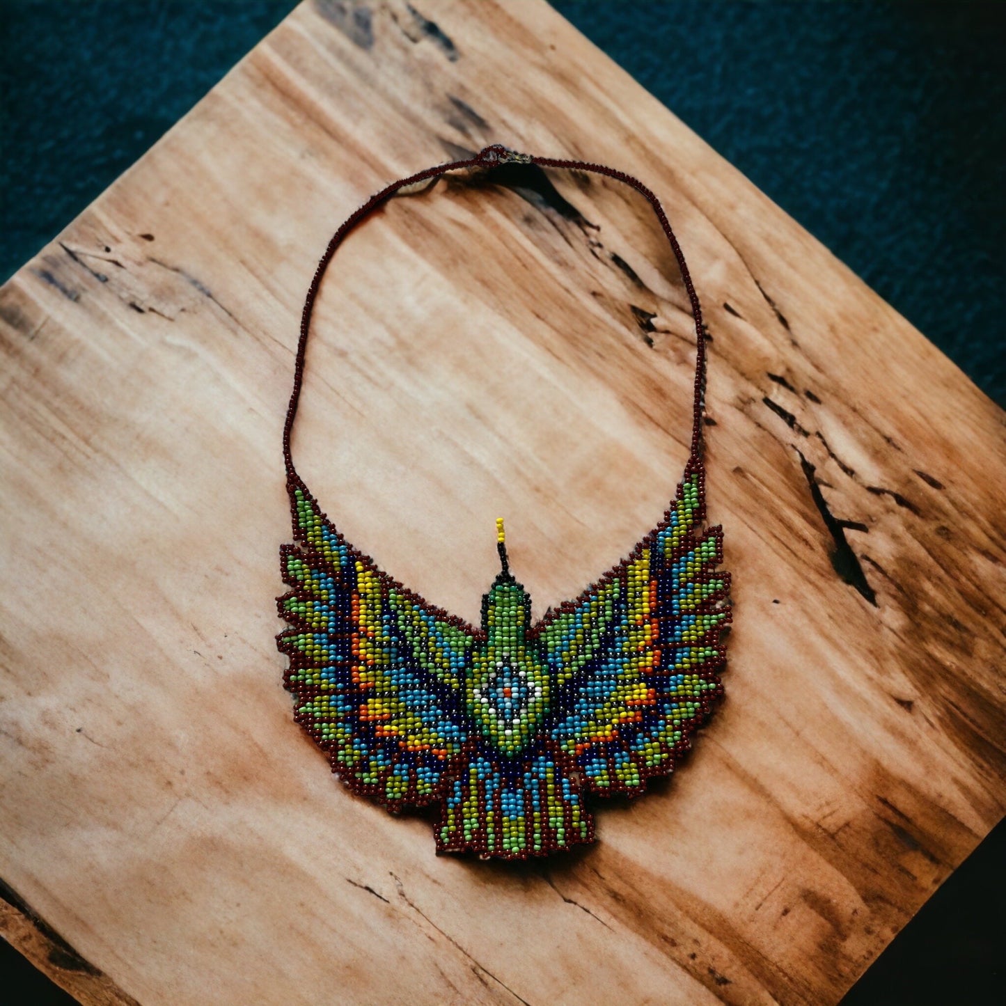 Handmade Hummingbird Necklace From Indigenous Amazon Tribe in Ecuador