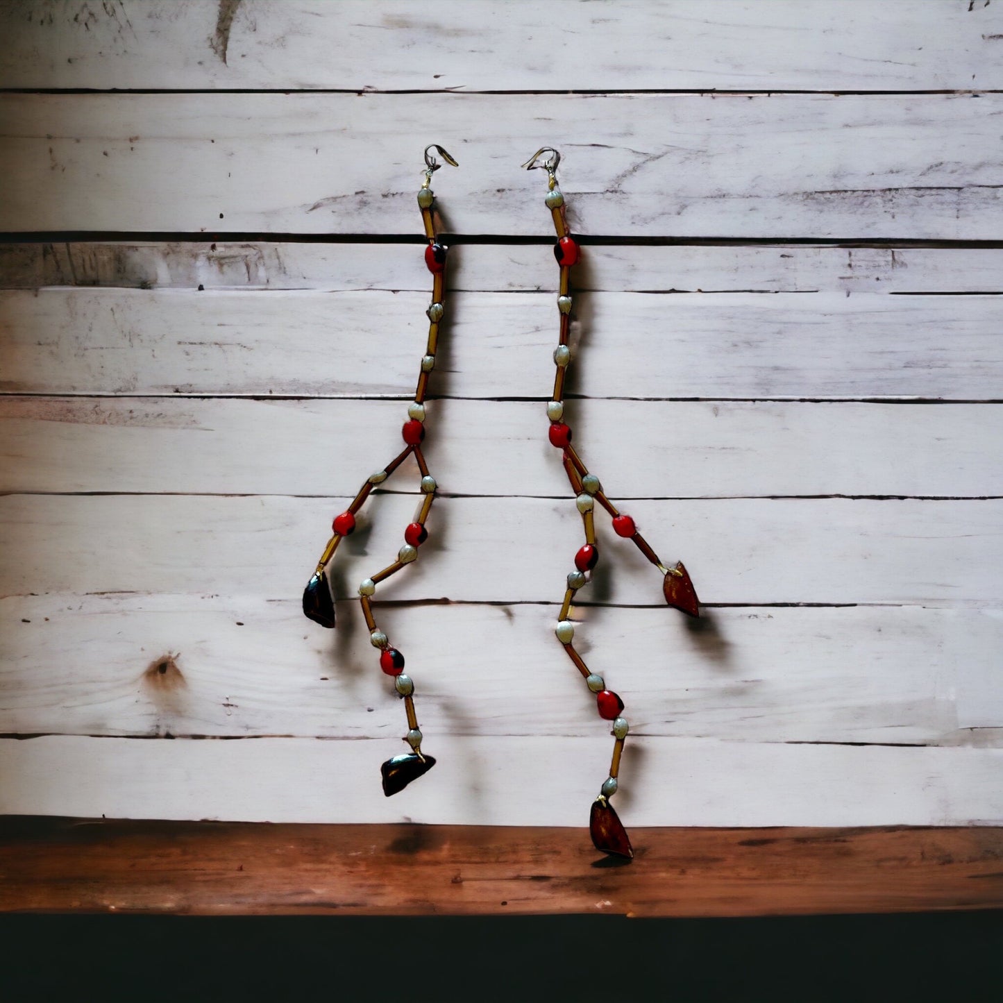 Handmade Earrings From Indigenous Amazon Tribe in Ecuador