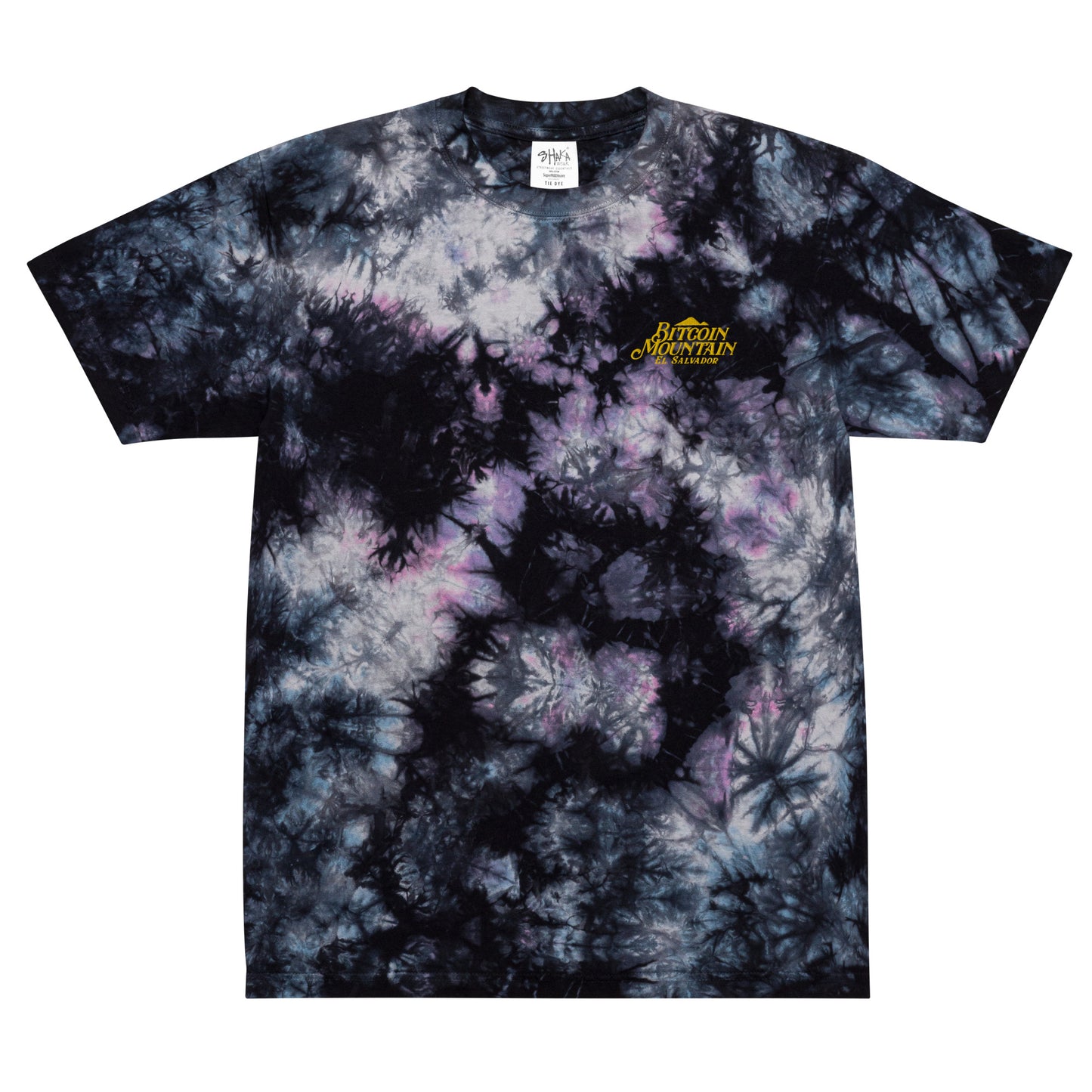 Official Bitcoin Mountain tie-dye t-shirt