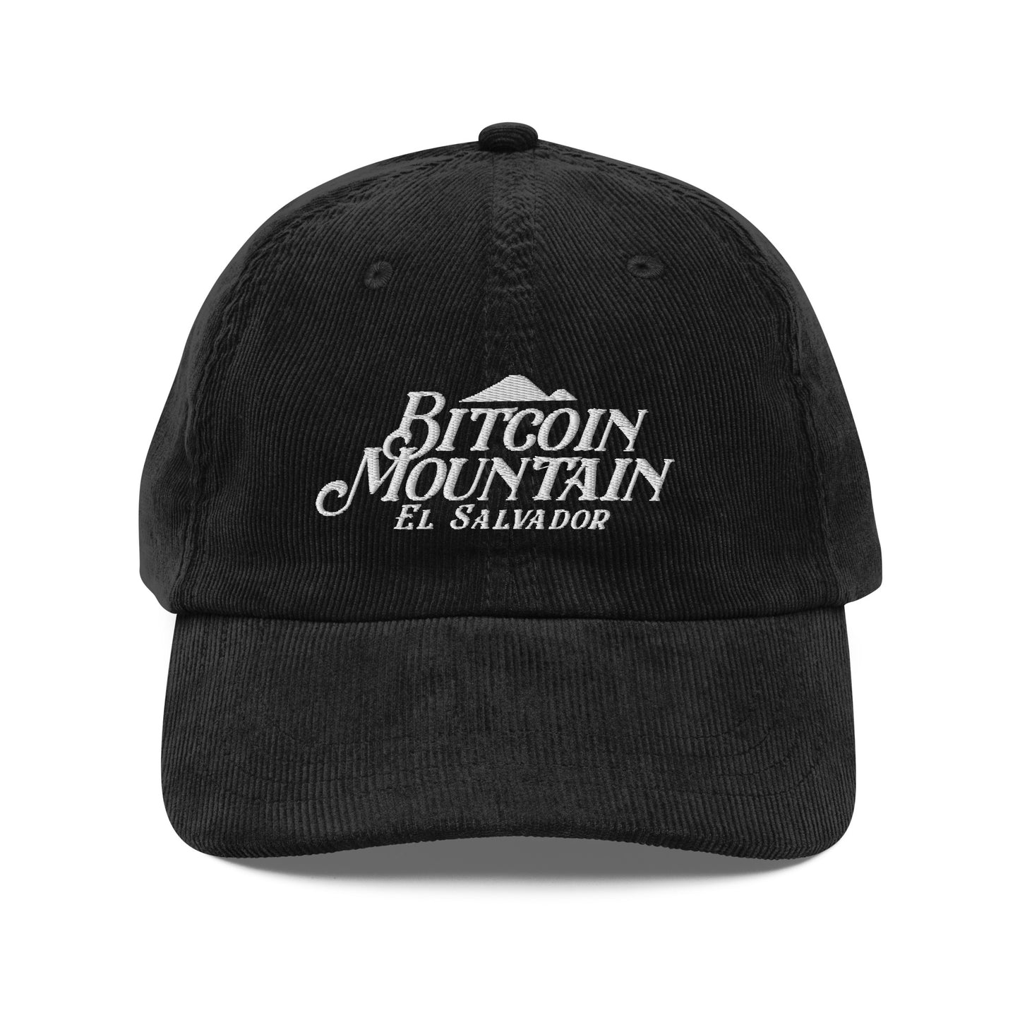 Bitcoin Mountain Vintage corduroy cap