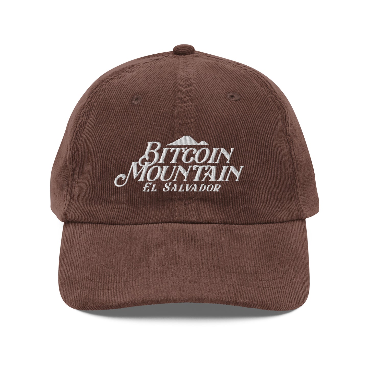 Bitcoin Mountain Vintage corduroy cap