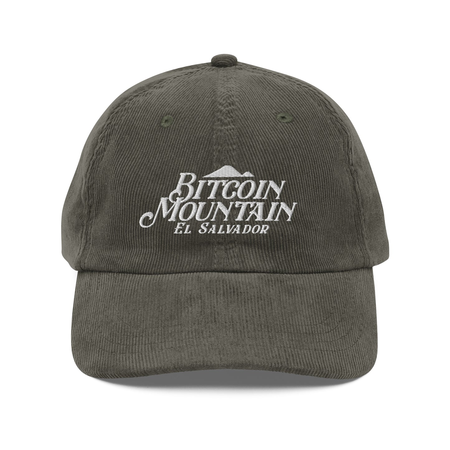 Bitcoin Mountain Vintage corduroy cap